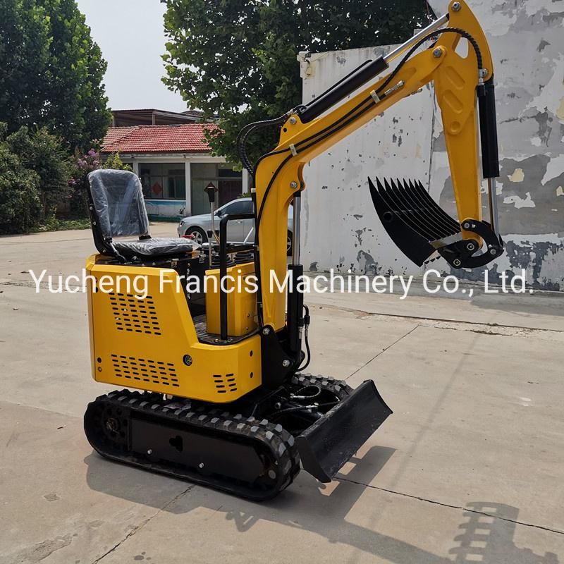 Francis Rt-10 1ton Hydraulic Crawler Micro Mini Digger Bagger Excavators 1000kg Mini Excavator