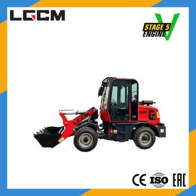 Lgcm Euro V Engine Articulated Mini Wheel Loader with Multi-Way Valve