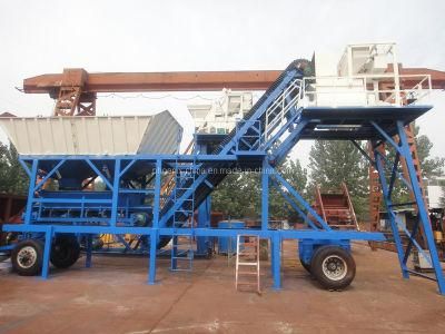 25 M3/H Wheeled Concrete Batching Plant with Capacity (HLS25)