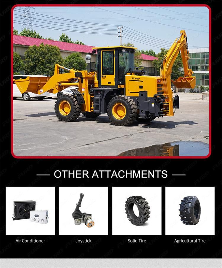 4 Wheel Drive New Mini Backhoe Loader with Cheap Price