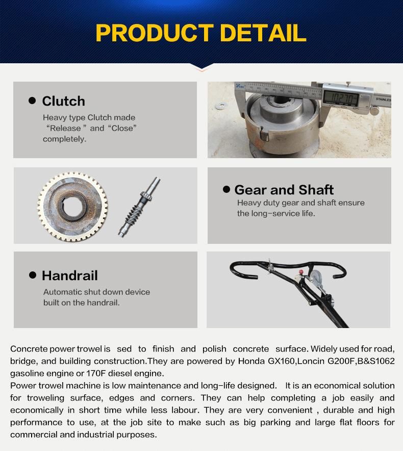 100cm Walk Behind Concrete Trowel Machine