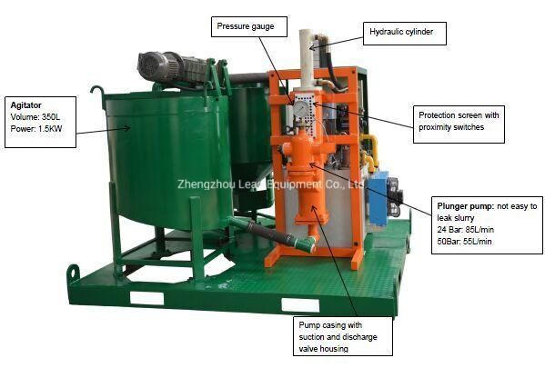 LGP300/350/85pl-E High Pressure Plunger Backfill Grouting Injector Pump Machine