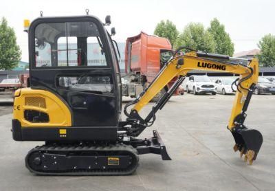 Lugong Lh18d 1.8ton Multi-Functional Backhoe Hydraulic Mini Excavator Crawler Excavator Mini
