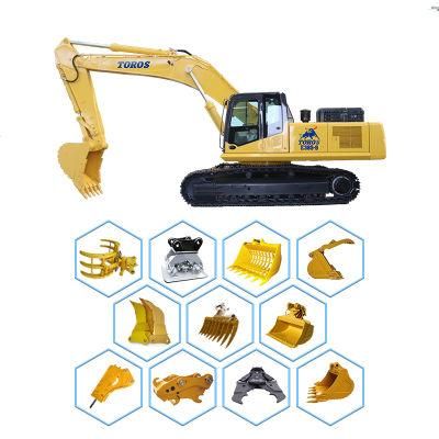 Crawler Scrap Grabbing Excavator with Rigid and Hydraulic Cab Elevation
