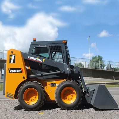 Lonking Hydraulic Pilot Control 1.2ton Skid Steer Loader (CDM312)