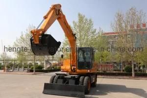 New Designed 21 Ton Hente Hydraulic Wheel Excavator Ht215W