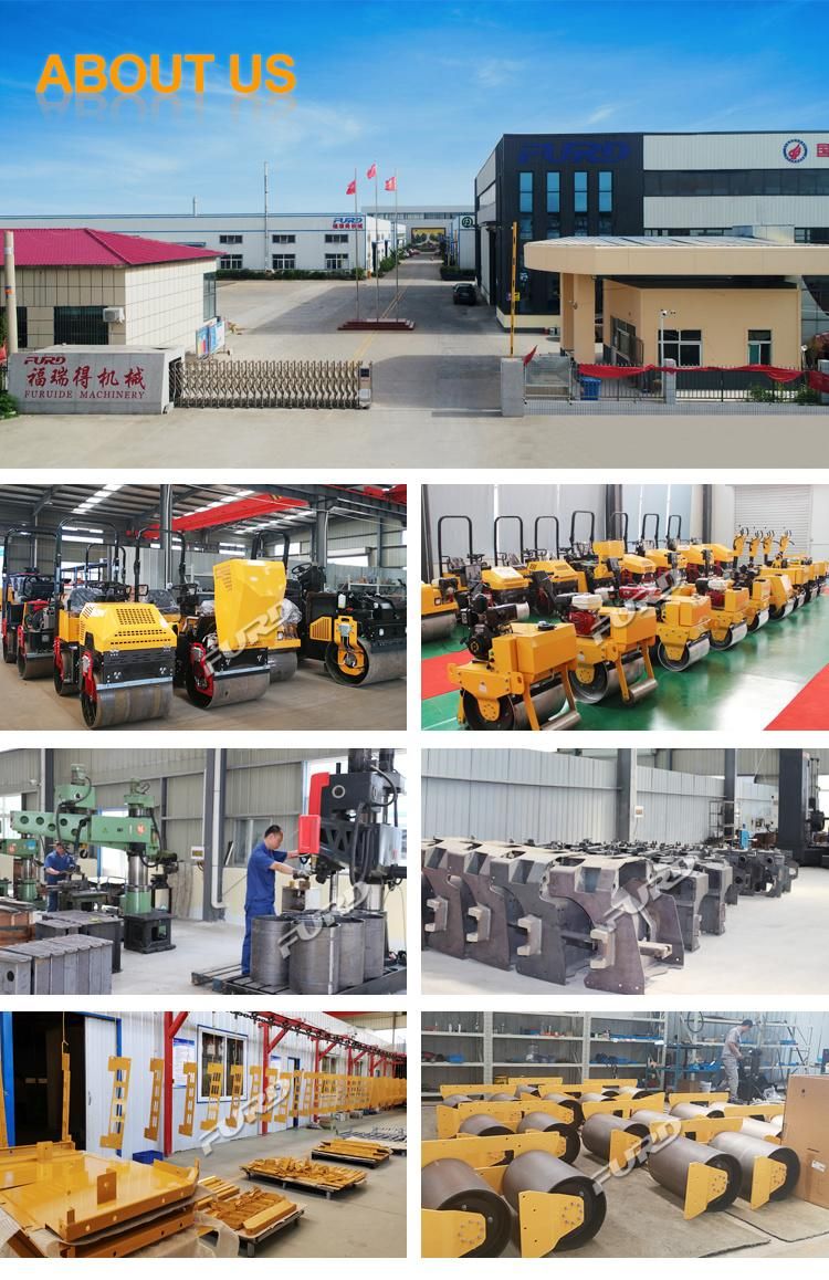 Walk Behind Roller Compactor Small Vibratory Roller Vibratory Drum Roller Fylj-S600c