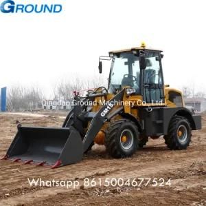 Earth work 1.5ton mini wheel loader for farm, garden , forest construction