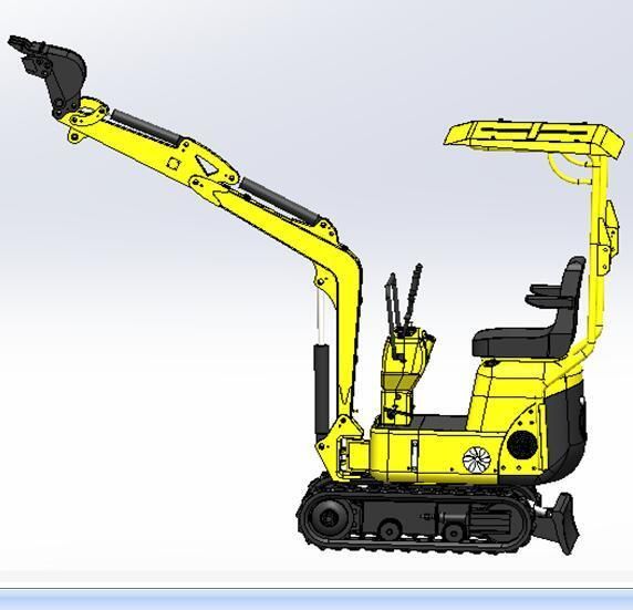 Model Sy10 Mini Exavator Is Crawler Excavators as Wheel Excavator