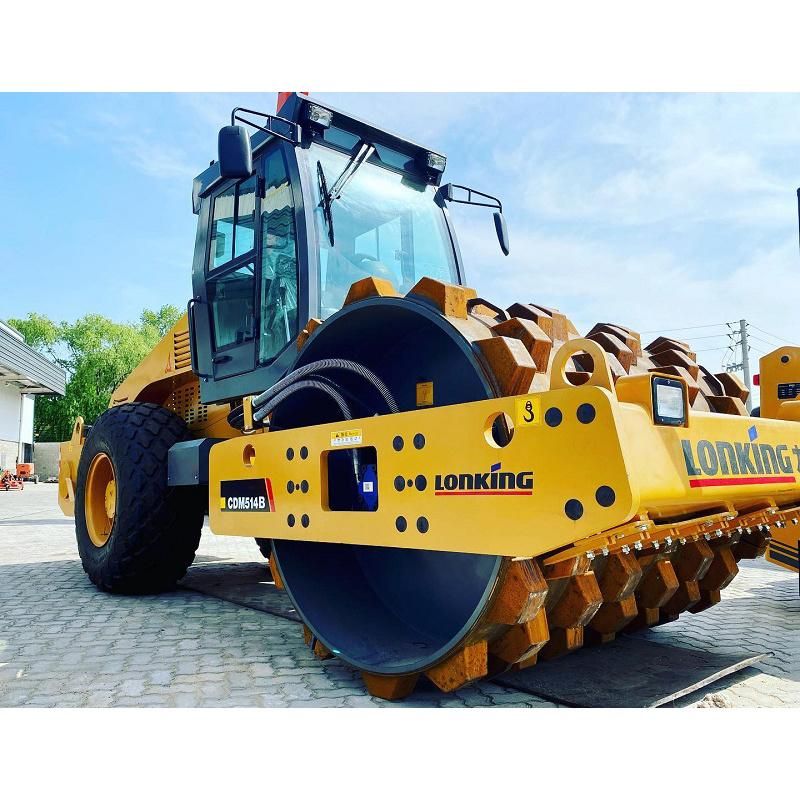 New Used Compactor Road Construction Machine 14 Ton 16 Ton 18 Ton 20 Ton 22 Ton 30ton Chinese Manufacturer 2kw Road Rolle Lonking Cdm514D for Sale