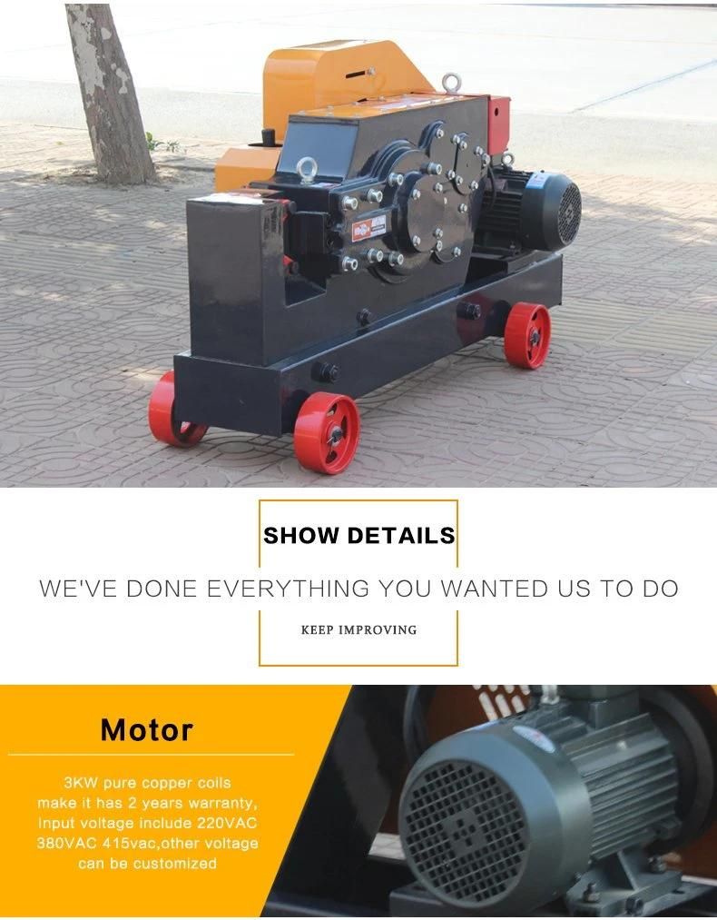 Automatic 32mm Steel Bar Cutting Machine 3kw Rebar Cutter