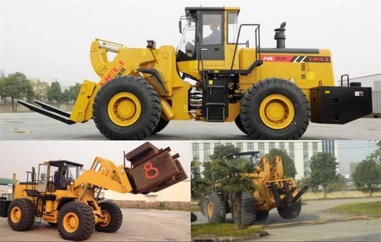 Heli 16ton Quarry Marble Granite Stone Fork Wheel Loader Hl956