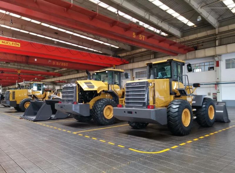 Lovol Payloader 5 Ton 3m3 Bucket Wheel Loader FL956h