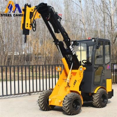 Road Construction Equipment Telescopic Wheel Loader with Hydraulic Hammer