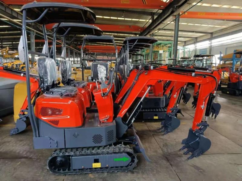 Chinese Samll Work 1 Ton Crawler Small Digger Mini Excavator Price for Sale