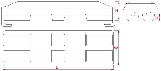 190-800HD 31′′inch Clip-on Rubber Pads for Cg160