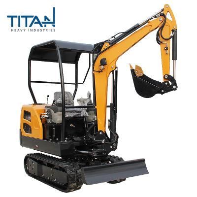 Hydraulic Transmission SGS TITANHI Nude in Container mini excavator price