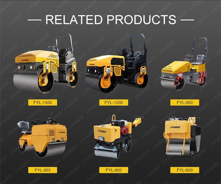 New Construction Machine 2500kg Mini Road Roller Compactor for Sale