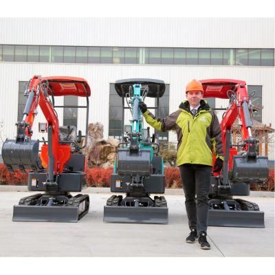 CE EPA China Factory Price Mini Excavator 1 Ton 1200 Kg Small Digger for Sale