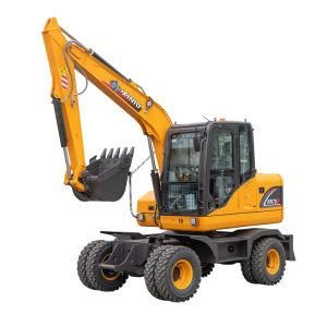 Rhinoceros Wheel Excavator Machine, 6ton Yanmar Engine Machine Weight