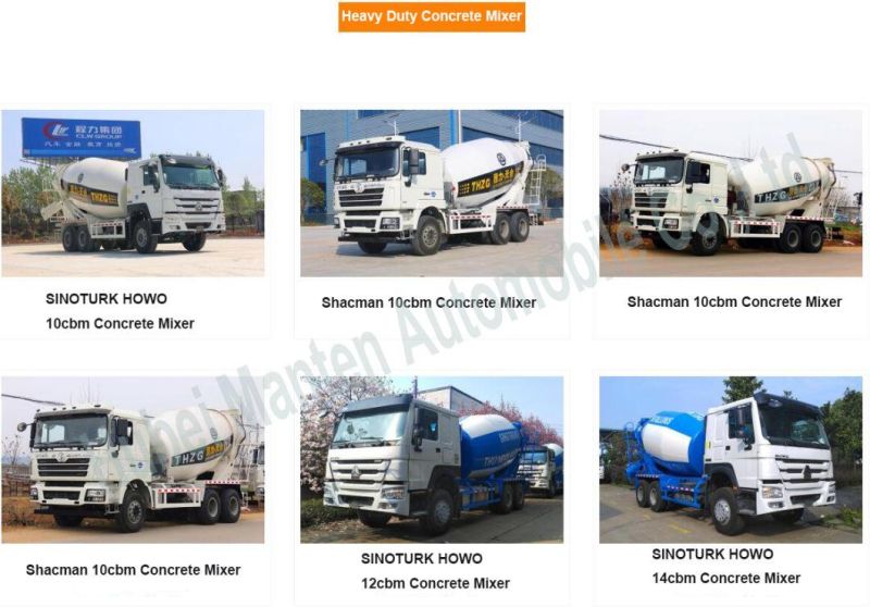 Shacman 12cbm 14cbm 16cbm Concrete Mixer Truck