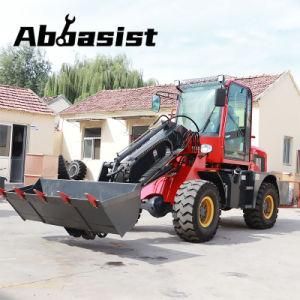 farm stone loader bucket mini hot sale 1.6 ton farm front end wheel loader with CE proved