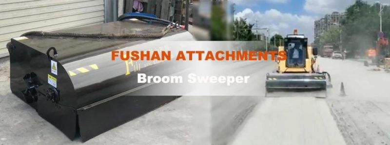 Closed Sweeper with Bucket for Skid Steer Loader
