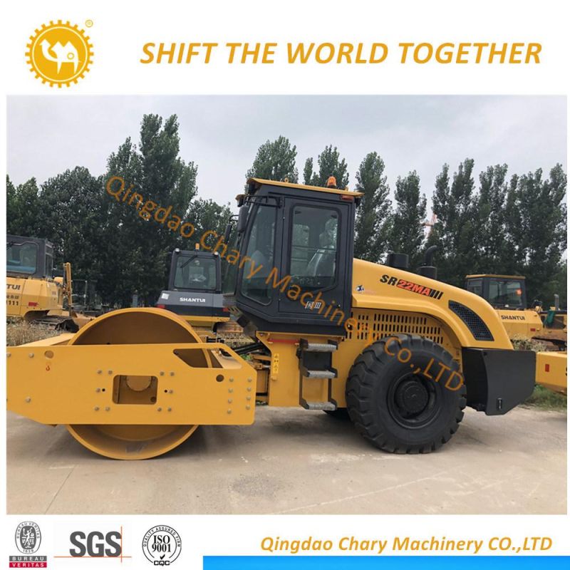 Chinese 22ton Double Drum New Road Roller Price Shantui Brand Sr22