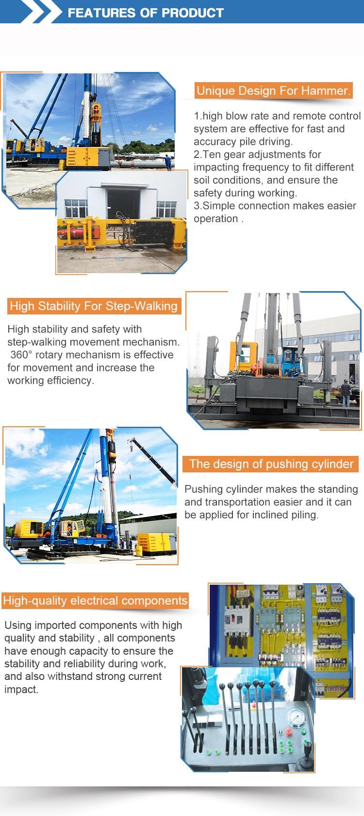Construction Machinery Pile Driver Hydraulic Static Pile Hammer Hydraulic Piling Hammer