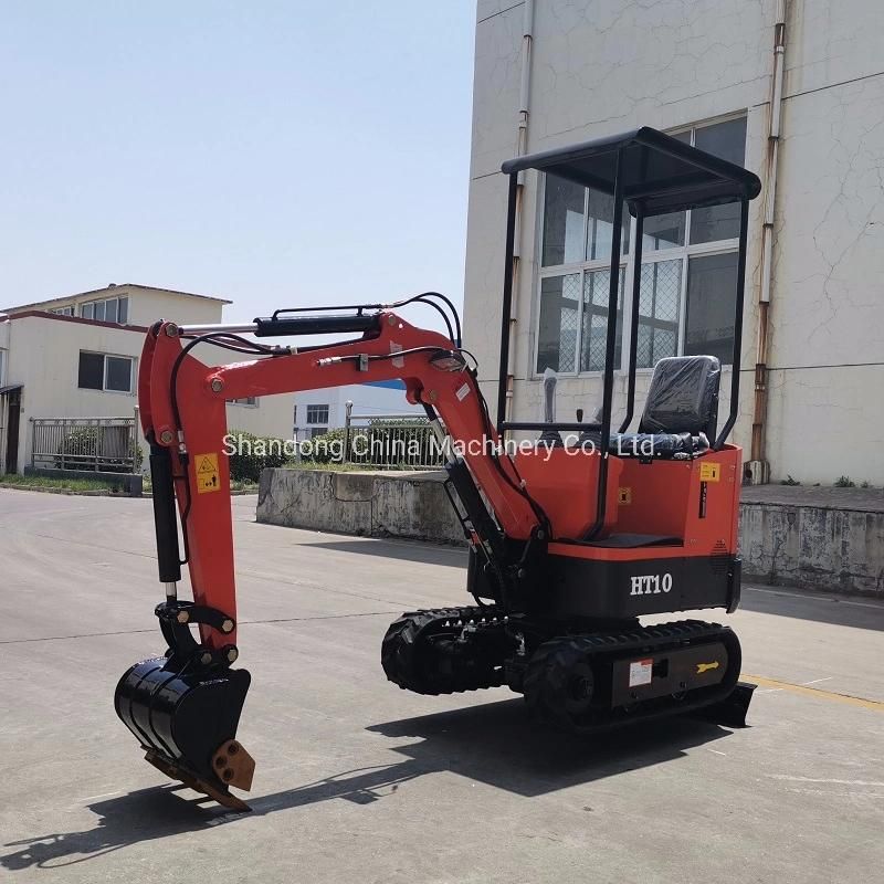 1ton Mini Crawler Excavator with Stone Breaker Hammer
