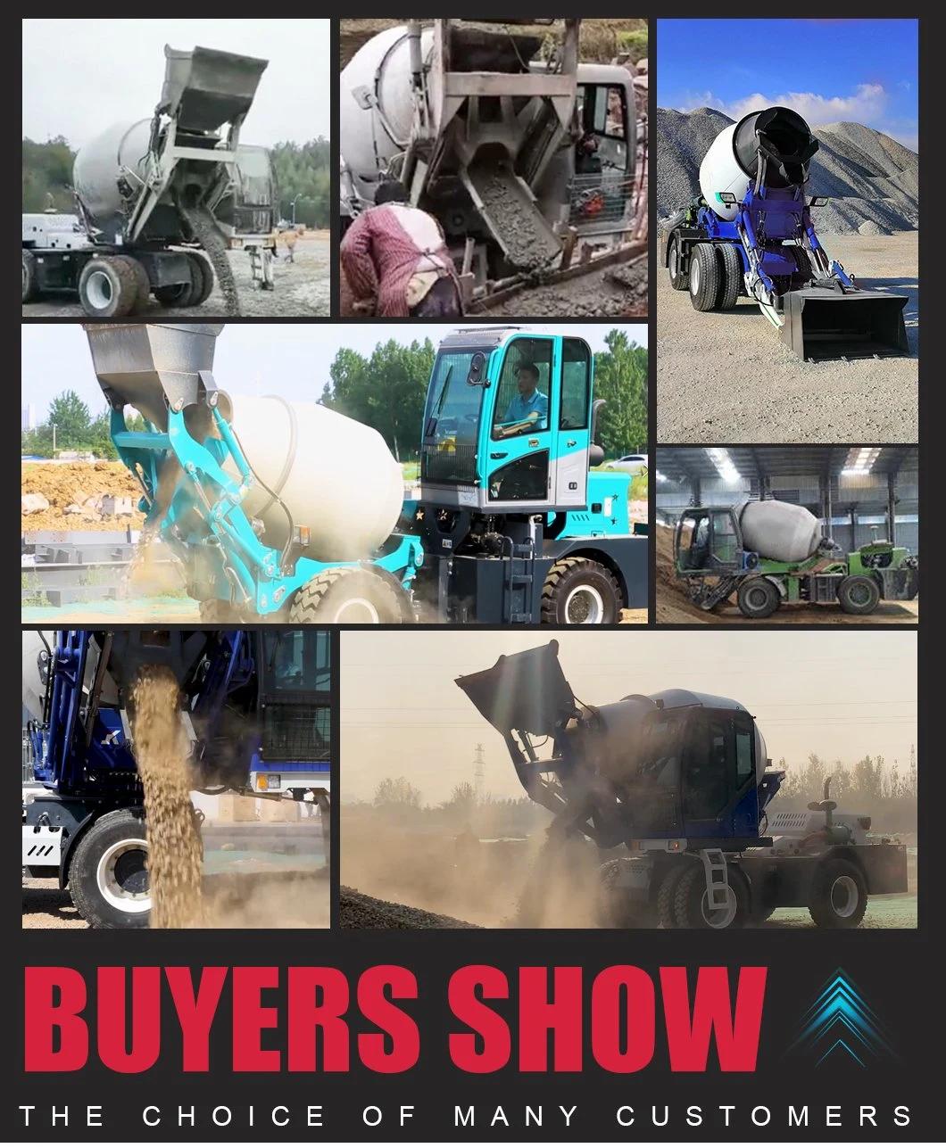 Self Loading Concrete Mixer 1.5cbm Concrete Mixer Truck