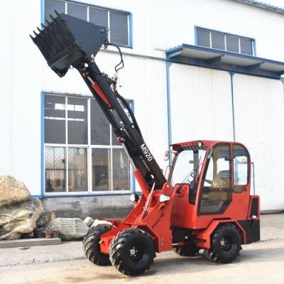 Cheap Price Construction Equipment Telescopic 2 Ton Mini Strong Power M920 Front Loader for Sale