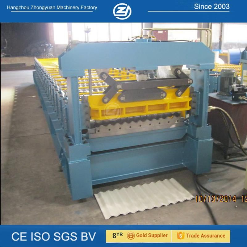 CNC Corrugated Metal Roller Cold Roof Panel Roll Forming Machine for Building Material China Manufacturer with ISO9001/Ce/SGS/Soncap