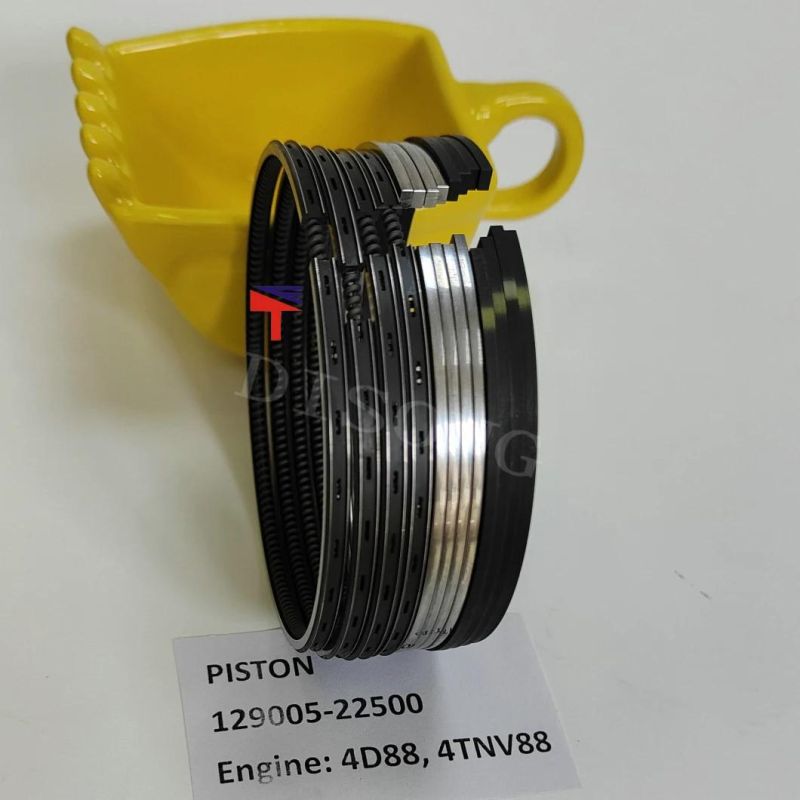 High Quality Diesel Engine Mechanical Parts Piston Ring 129005-22500 for Excavator Parts PC55mr-2 Engine Parts 4D88 4tnv88 Generator Set