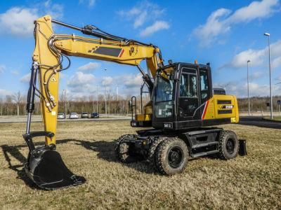 13.5 Ton Hydraulic Wheeled Excavator with Isuzu Engine Sy155W