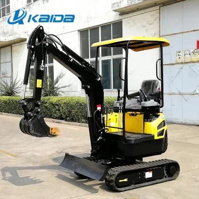 Chinese 2 Ton Micro Crawler Excavator with Cab Small New Crawler Mounted Excavator Price for Sale