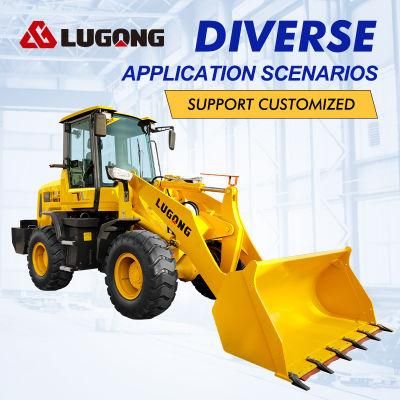 China Famous Brand Lugong Construction Equipment Cheap/New LG938 Small/Mini/Compact Front End Wheel Loader with ISO and CE for Farm/Garden/Mine