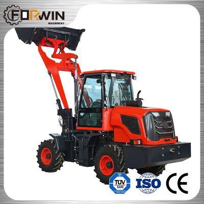 CE ISO TUV Mini Wheel 4 in 1 Loader Sturdy Structure Wheel Loader 3 Ton with Snow Plow