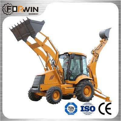 Fw388t/2.5t Brand New 4 Wheel Drive Cheap Mini Small Hydraulic Front End Loader and Tractor Backhoe Excavator Loader Price for Sale
