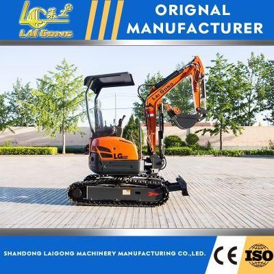 Lgcm Laigong LG22 2.2ton Hot-Sell Mini Excavator Hydraulic Crawler Small Excavator