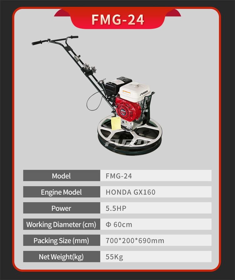 Hot Sale High Quality Gasoline Engine Walk Behind Power Concrete Trowel Machine