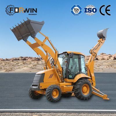 Factorydesign 2.5t High Quality Articulate Fw388t Small Mini Tractor Wheel Towable Backhoe Loader for Sale with Attachment List Discount Price