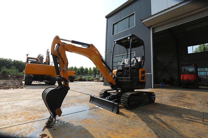 2000kg Tailless Earth Moving Excavator with Telescopic Track Chassis