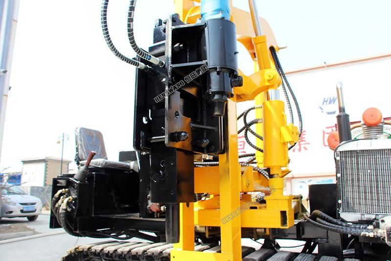 Solar Crawler Hydraulic Pile Driver Machine