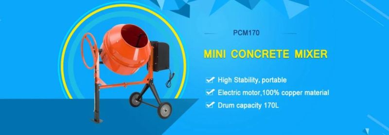 Electric Portable Reversing Drum Concrete Mixer Factory