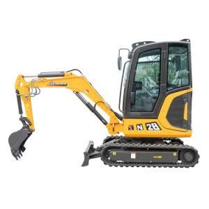 2021 New Arrival Machine 2500kg Xn28 Small Close Cabin Excavator, Swing Boom Is Available
