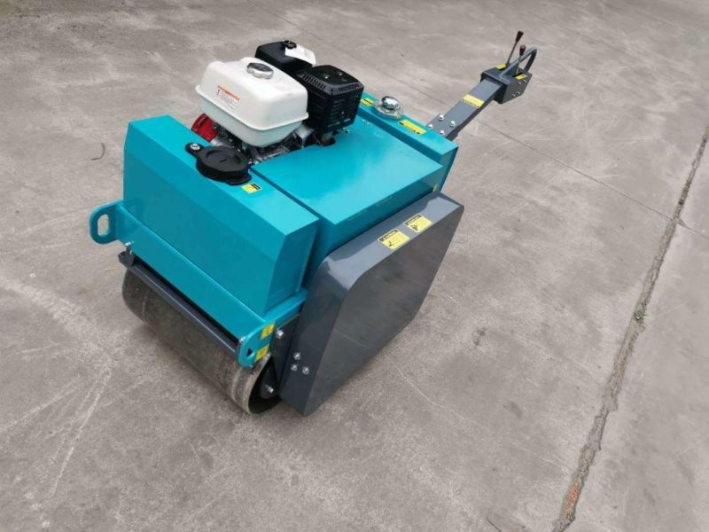 50-60-70cm Walk Behind Pedestrian Double Drum Road Roller Compactor