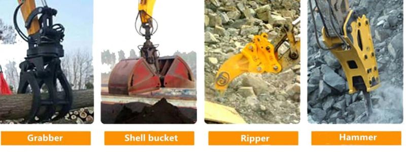 Multi-Functional 2.5 Ton Mini Crawler Excavators Digging Machine with Luxury Enclosed Cabin Widely Used Engineering Construction for Sale