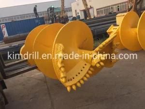 Cylindrical Rotary Auger with Rock Auger Bit