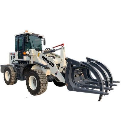 Log Grab Load Machine Mr930 2ton Wheel Loader for Farm